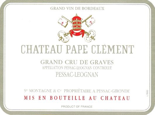 Chateau Pape Clement Blanc label