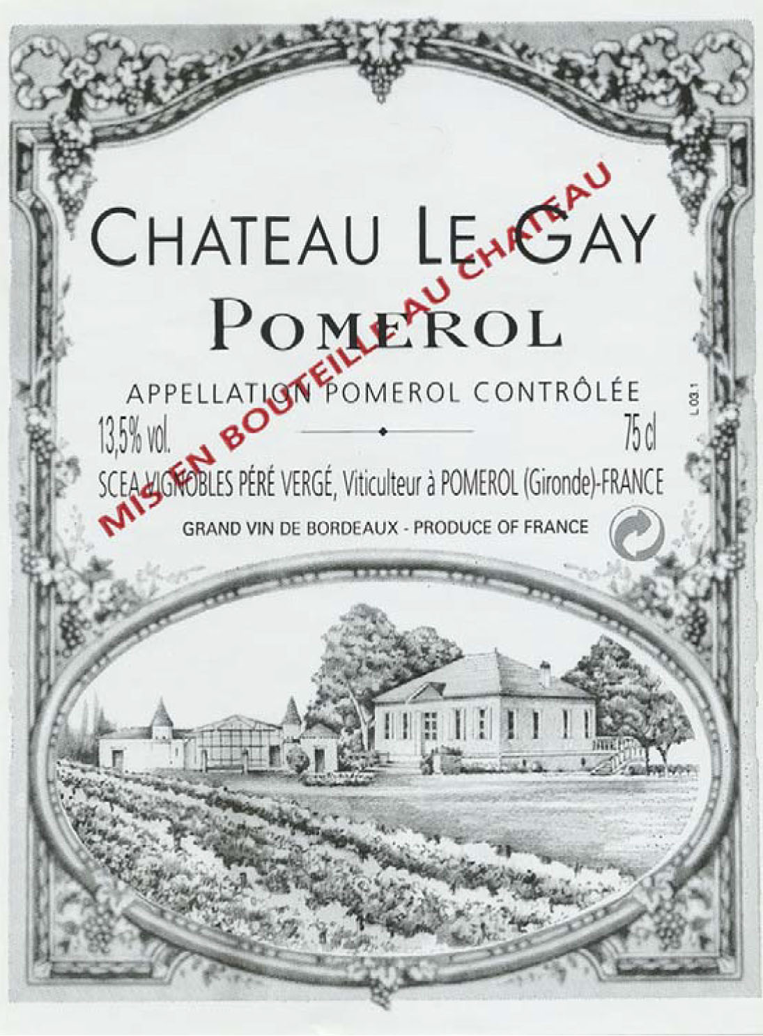 Chateau Le Gay label