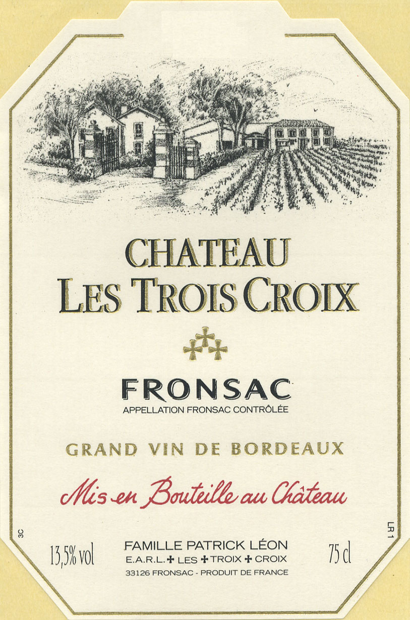 Chateau les Trois Croix label