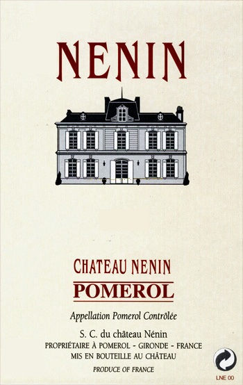 Chateau Nenin label