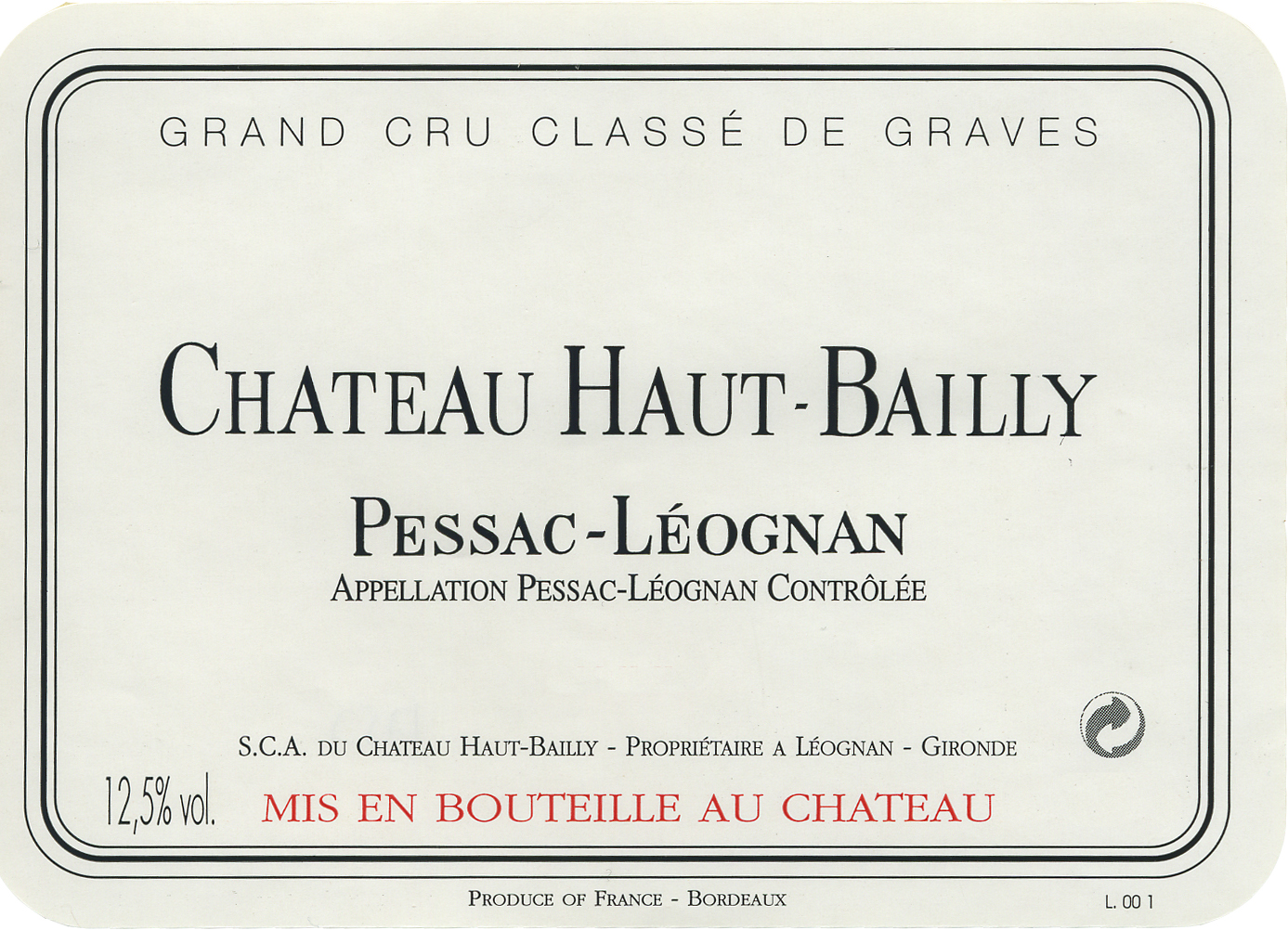 Chateau Haut-Bailly label