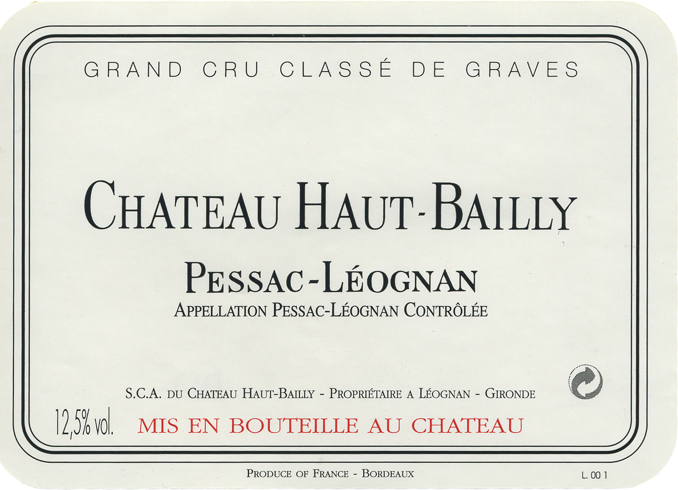 Chateau Haut-Bailly label