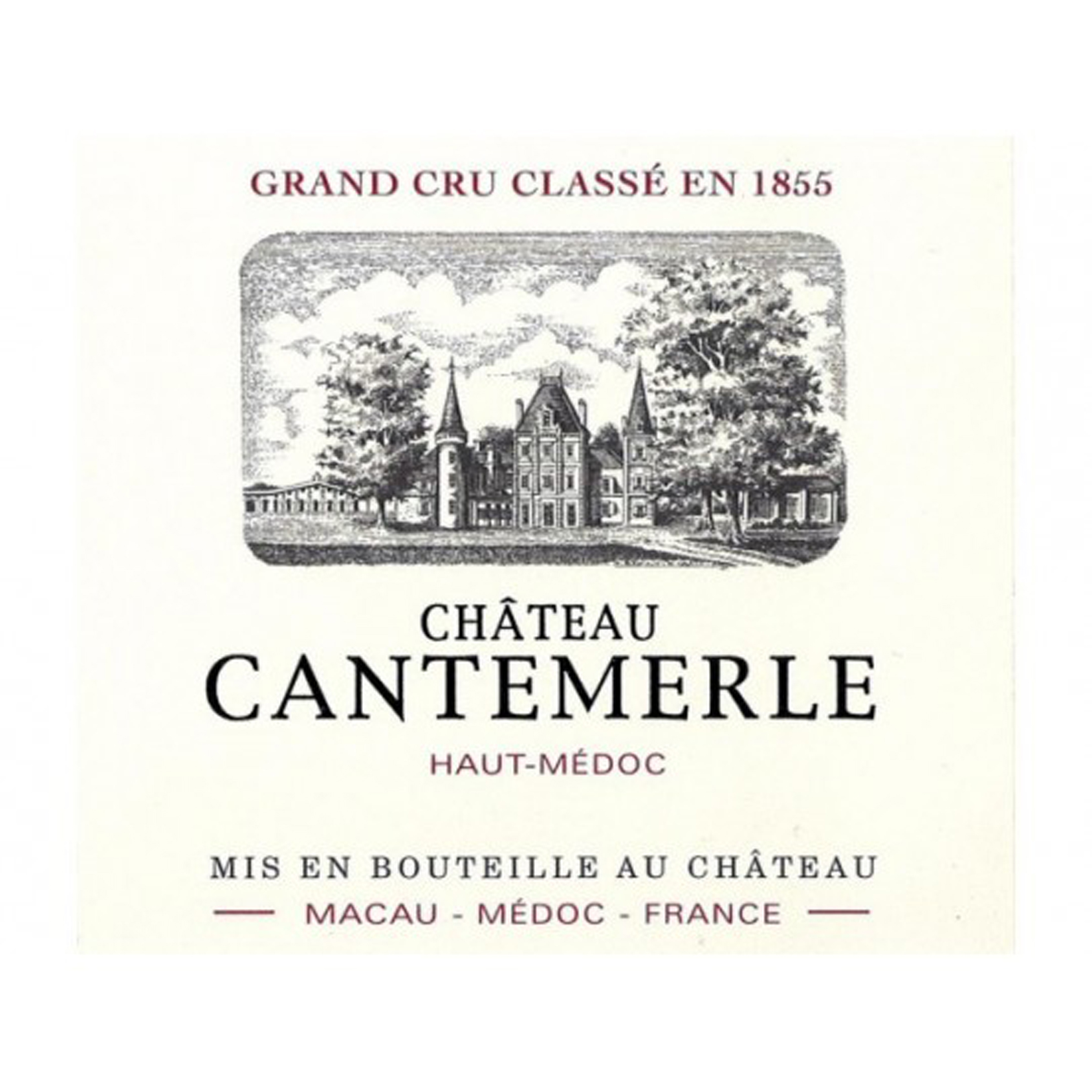 Chateau Cantemerle label