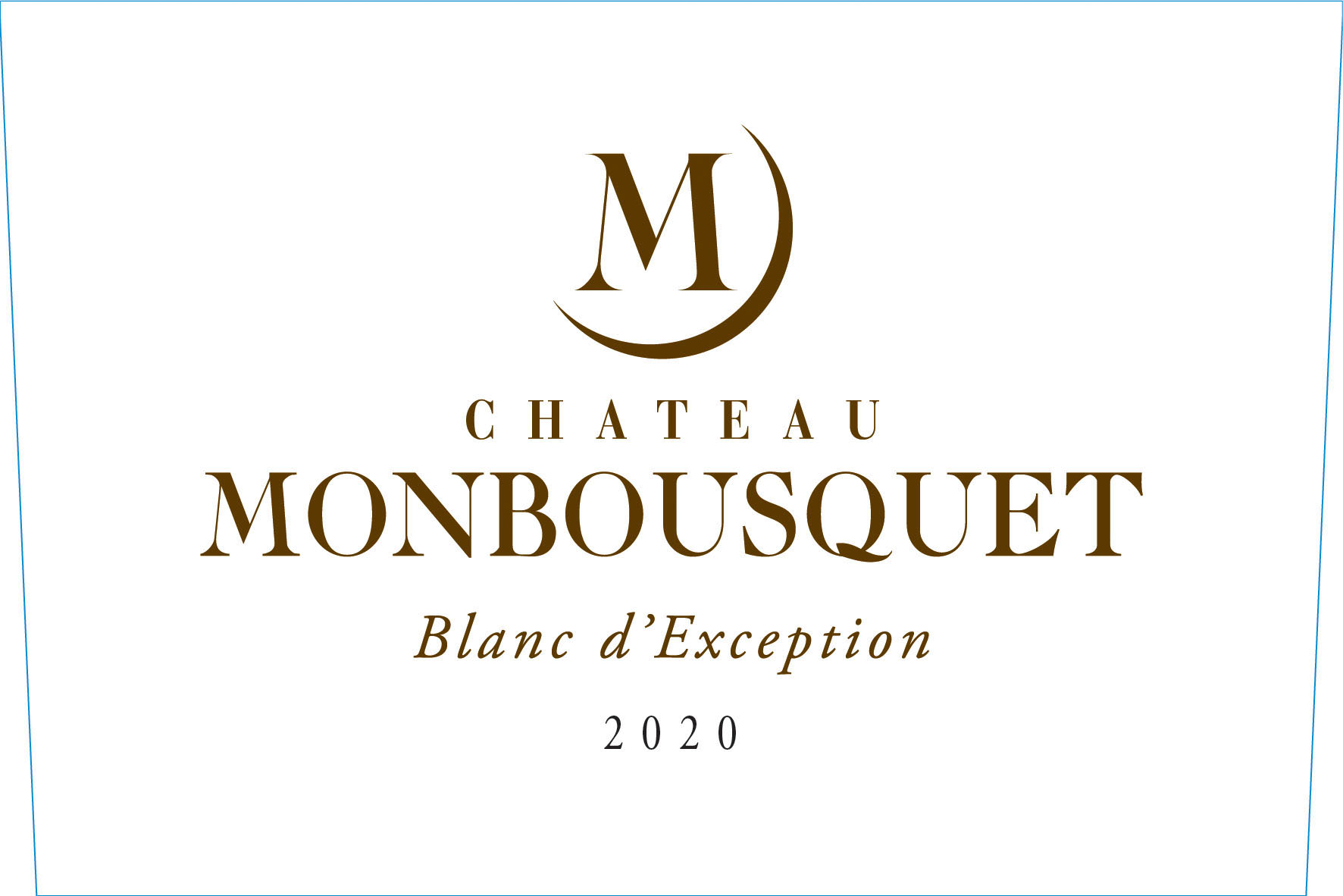 Chateau Monbousquet Blanc label