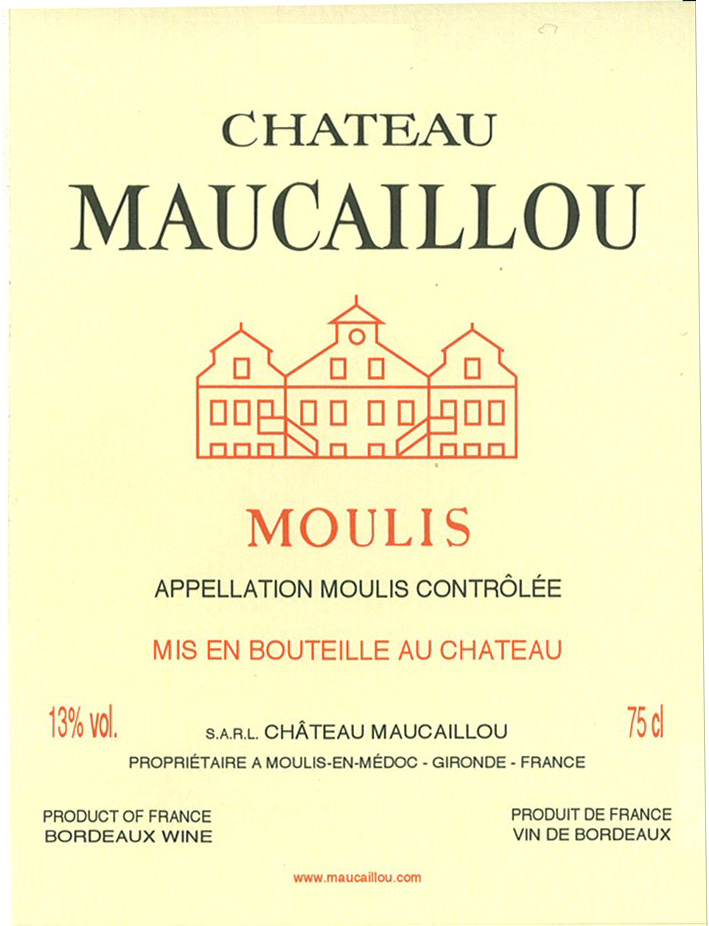 Chateau Maucaillou label