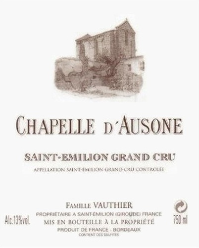 Chapelle d'Ausone label