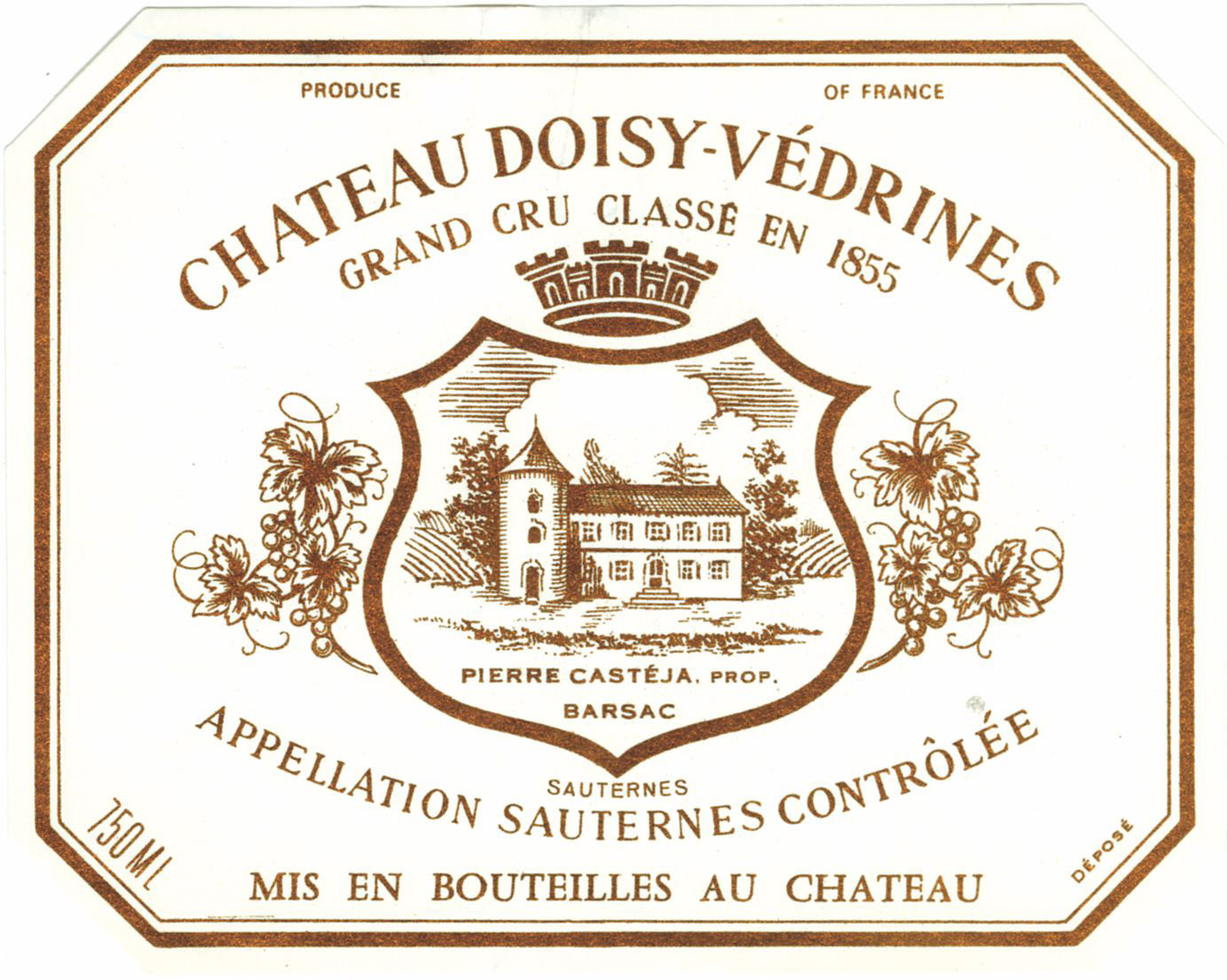 Chateau Doisy-Vedrines label