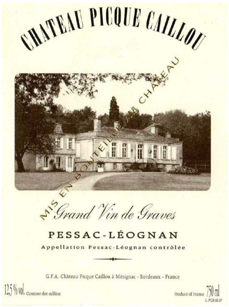 Chateau Picque Caillou label