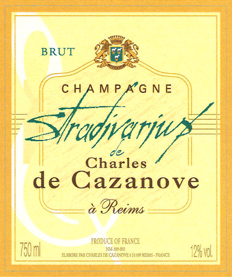 Charles de Cazanove - Brut Stradivarius label