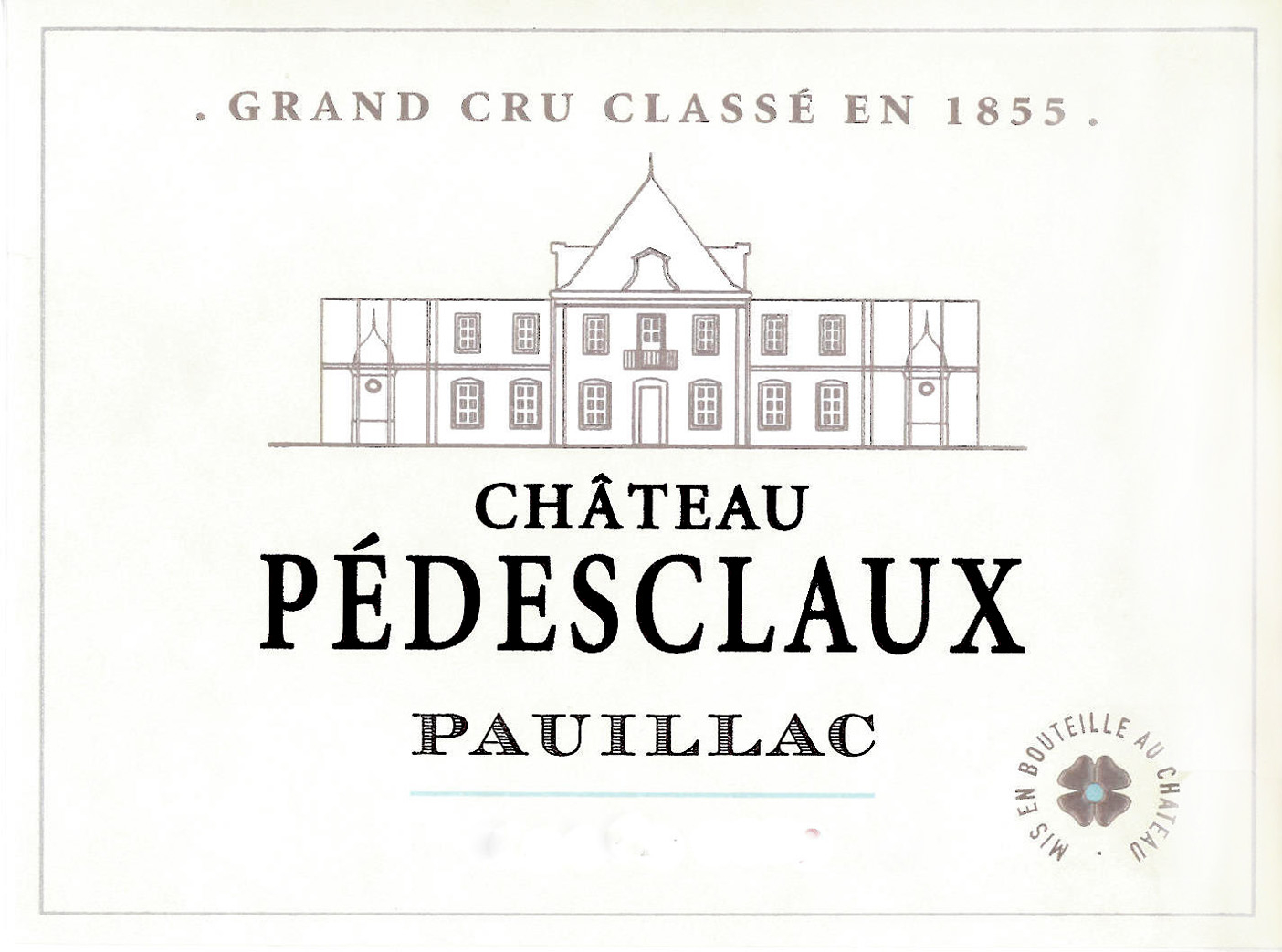 Chateau Pedesclaux label