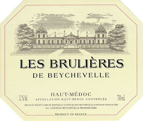 Les Brulieres De Beychevelle label