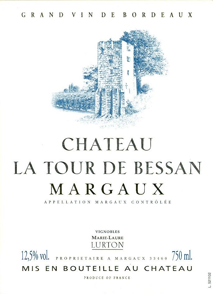 Chateau La Tour De Bessan label