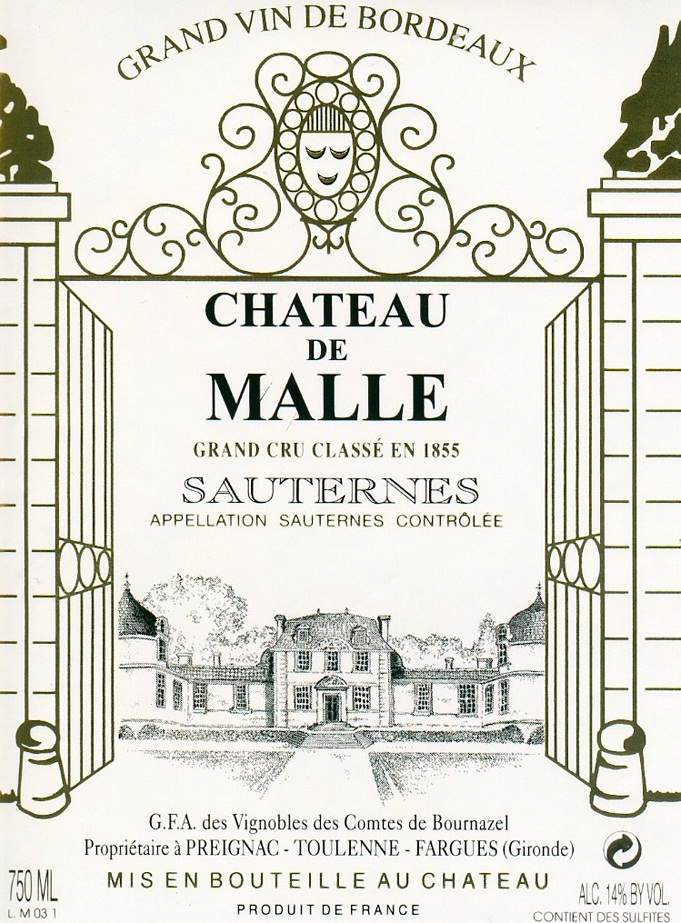 Chateau De Malle label