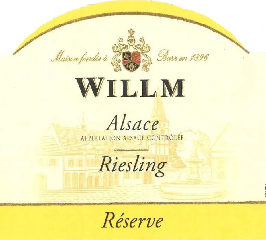 Alsace Willm - Riesling - Reserve label