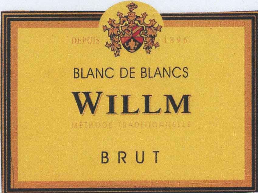 Alsace Willm - Brut Blanc de Blancs label