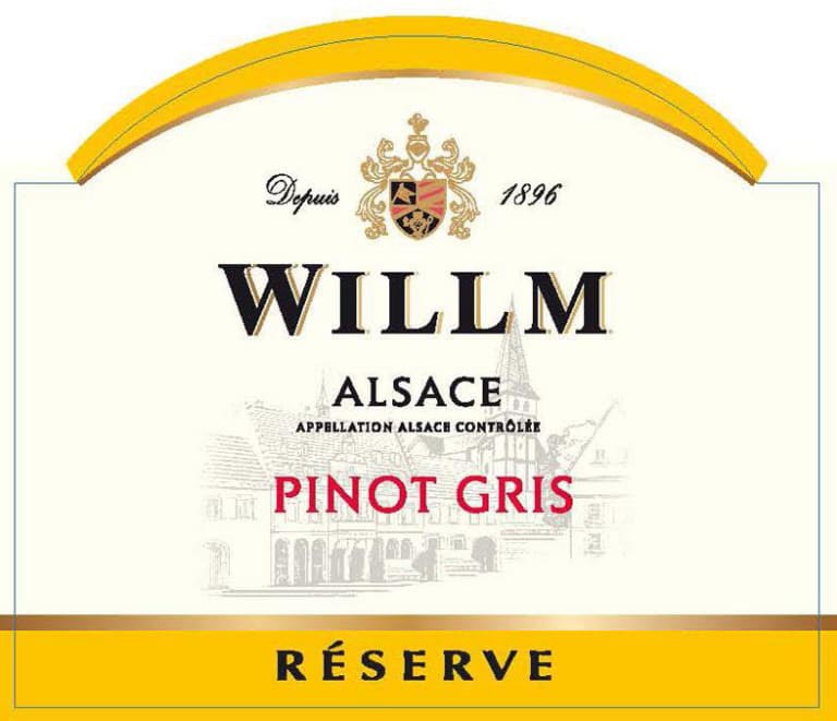 Alsace Willm - Pinot Gris - Reserve label