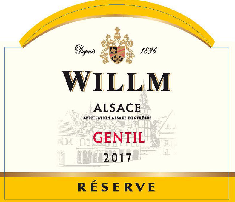 Alsace Willm - Gentil - Reserve label