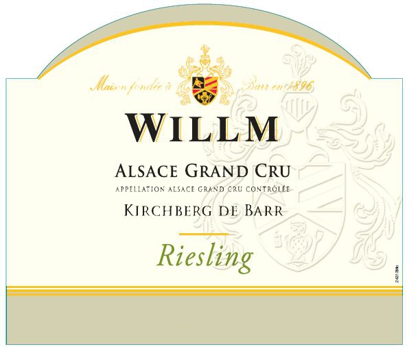 Alsace Willm - Riesling - Kirchberg de Barr label