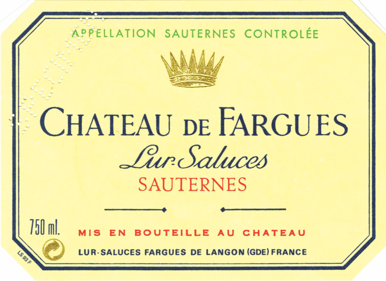 Chateau De Fargues label