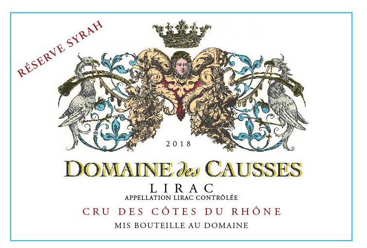 Domaine Des Causses - Syrah Reserve label