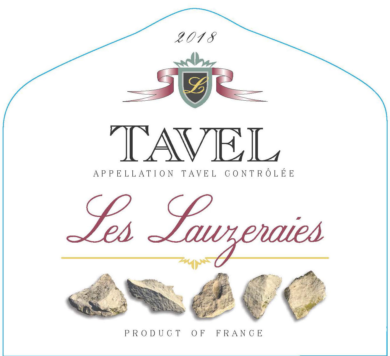 Les Lauzeraies - Tavel label