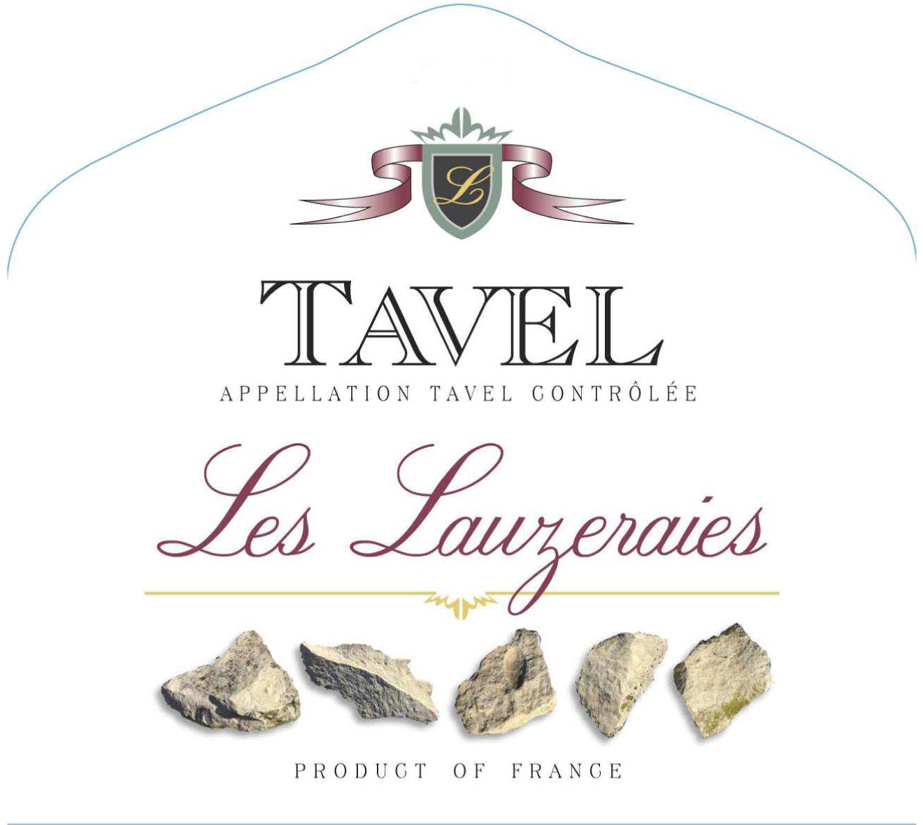 Les Lauzeraies - Tavel label