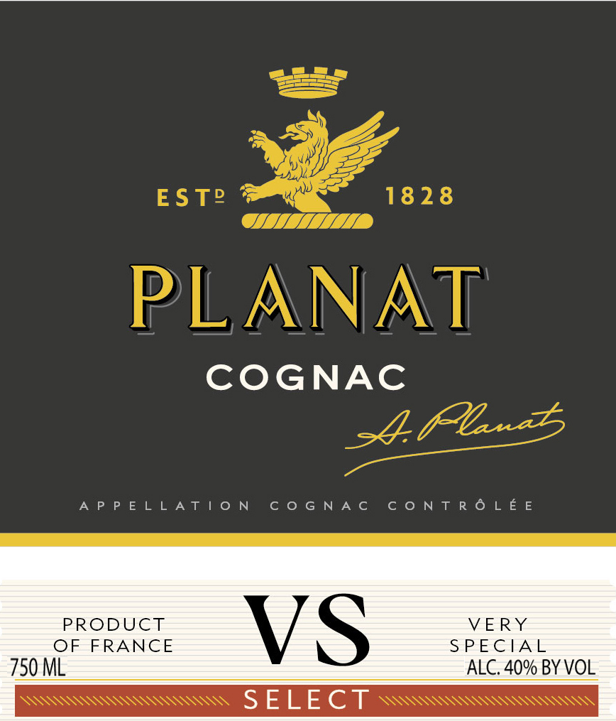 Planat Cognac - VS Select label
