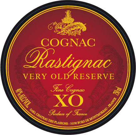 Rastignac - XO - Very Old Reserve Cognac- Carafe label