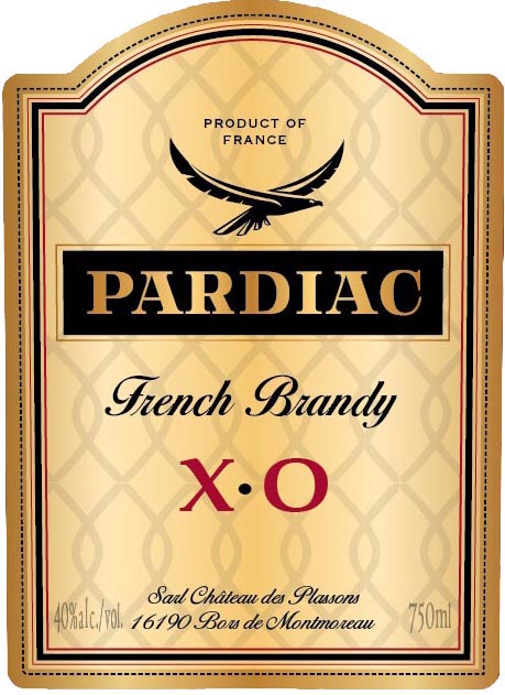 Pardiac - XO French Brandy label