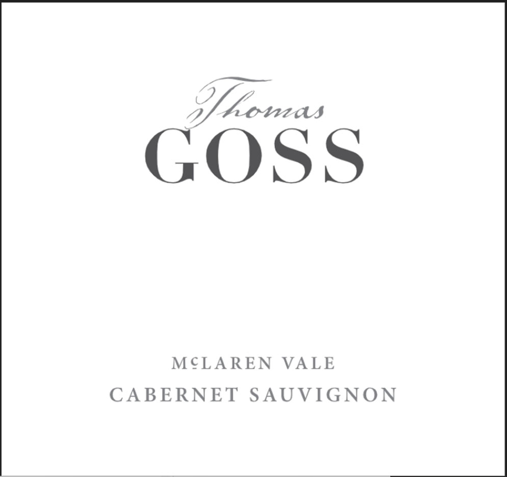 Thomas Goss - Cabernet Sauvignon label