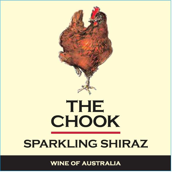 The Chook - Sparkling Shiraz label