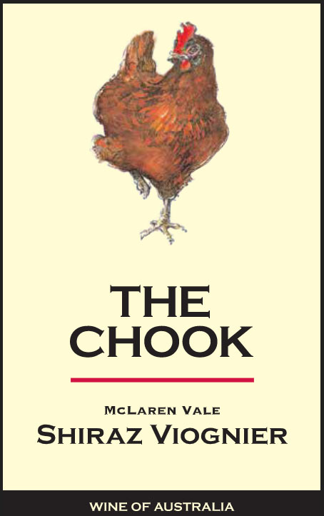 The Chook - Shiraz Viognier label