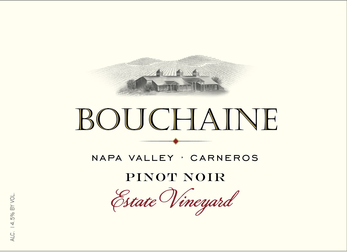 Bouchaine - Estate Vineyard - Pinot Noir label