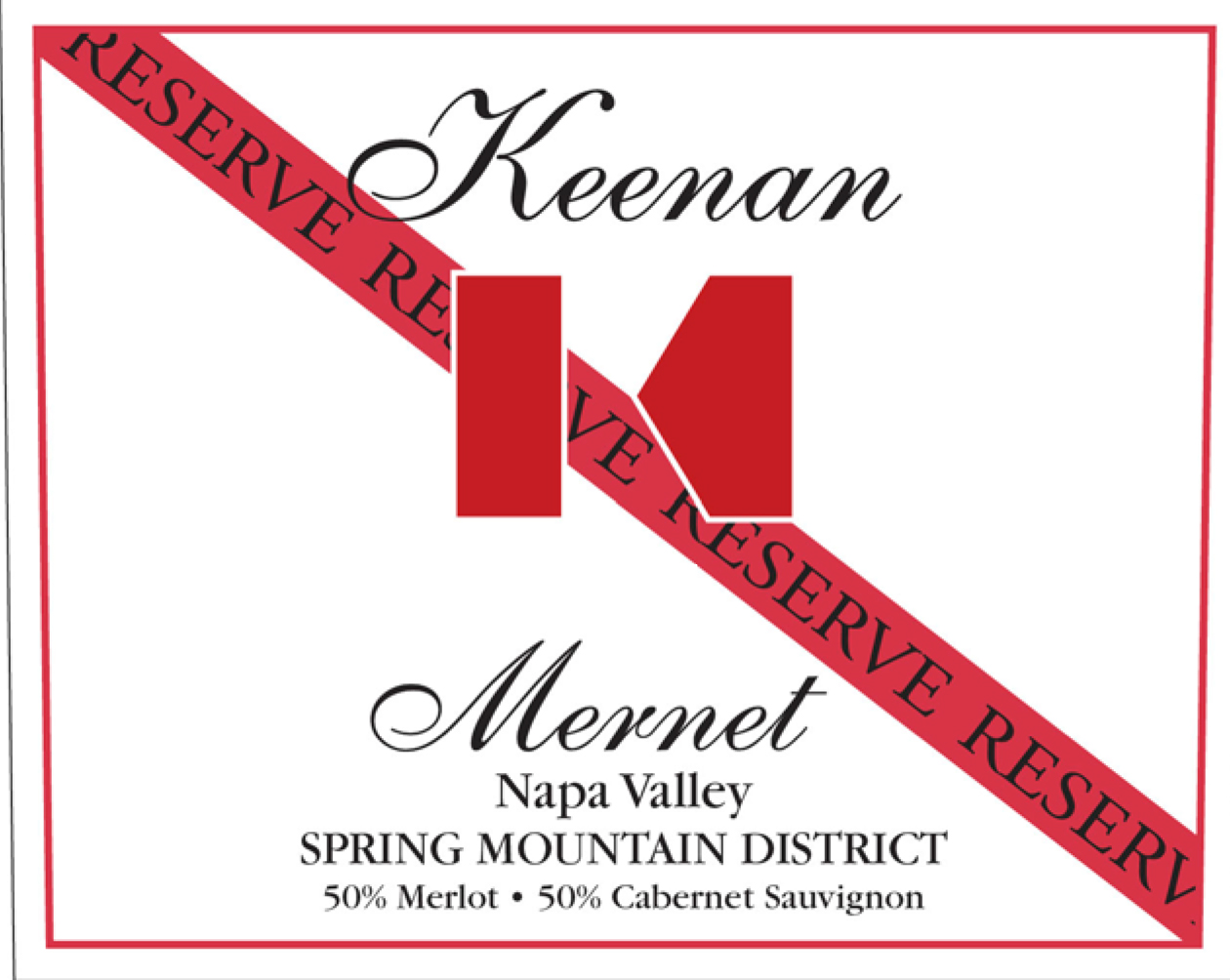 Keenan - Mernet Reserve label
