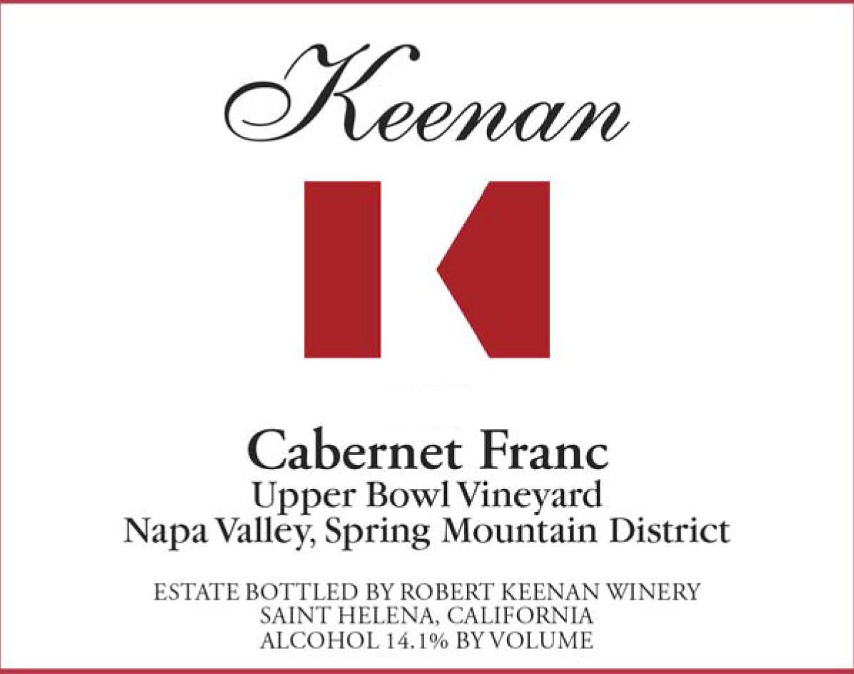 Keenan - Cabernet Franc - Upper Bowl Vineyard label