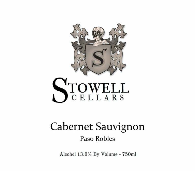 Stowell Cellars - Cabernet Sauvignon label