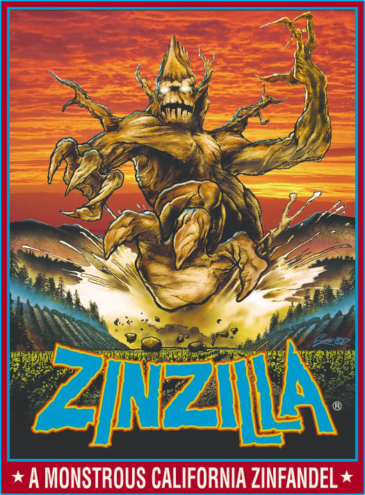 Zinzilla - Zinfandel label