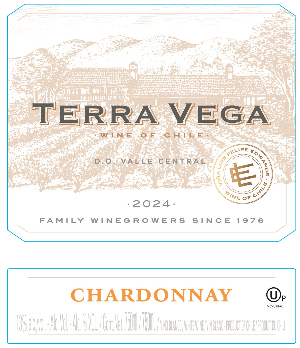 Terra Vega - Chardonnay label