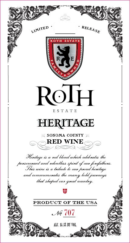 Roth Estate - Heritage Blend label