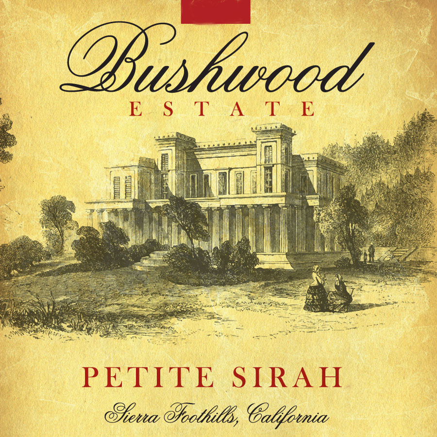 Bushwood Estate - Petite Sirah label