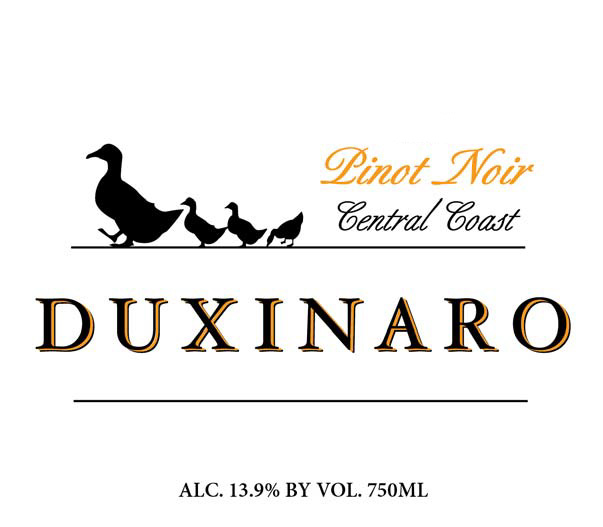 Duxinaro - Pinot Noir Central Coast label