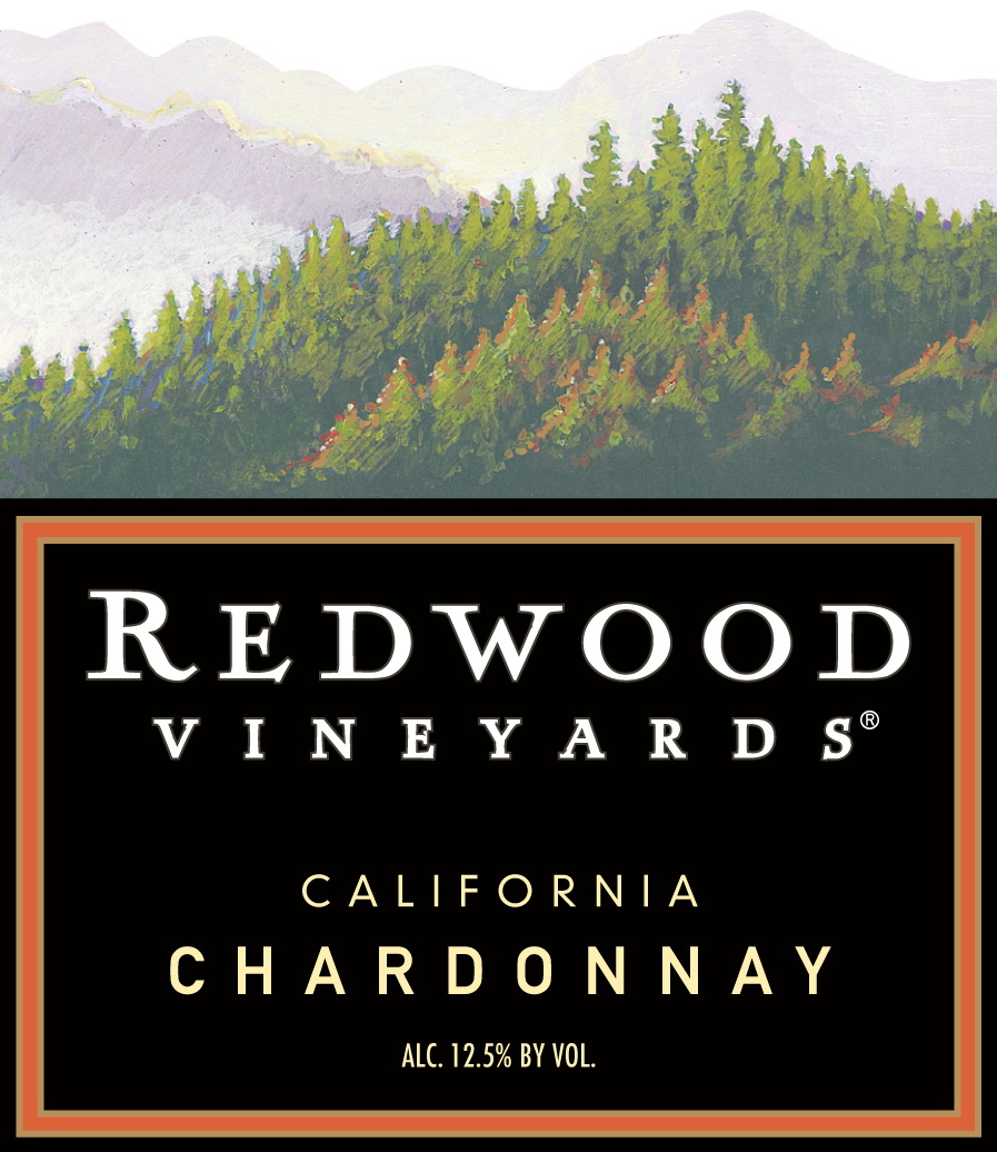 Redwood Vineyards - Chardonnay label