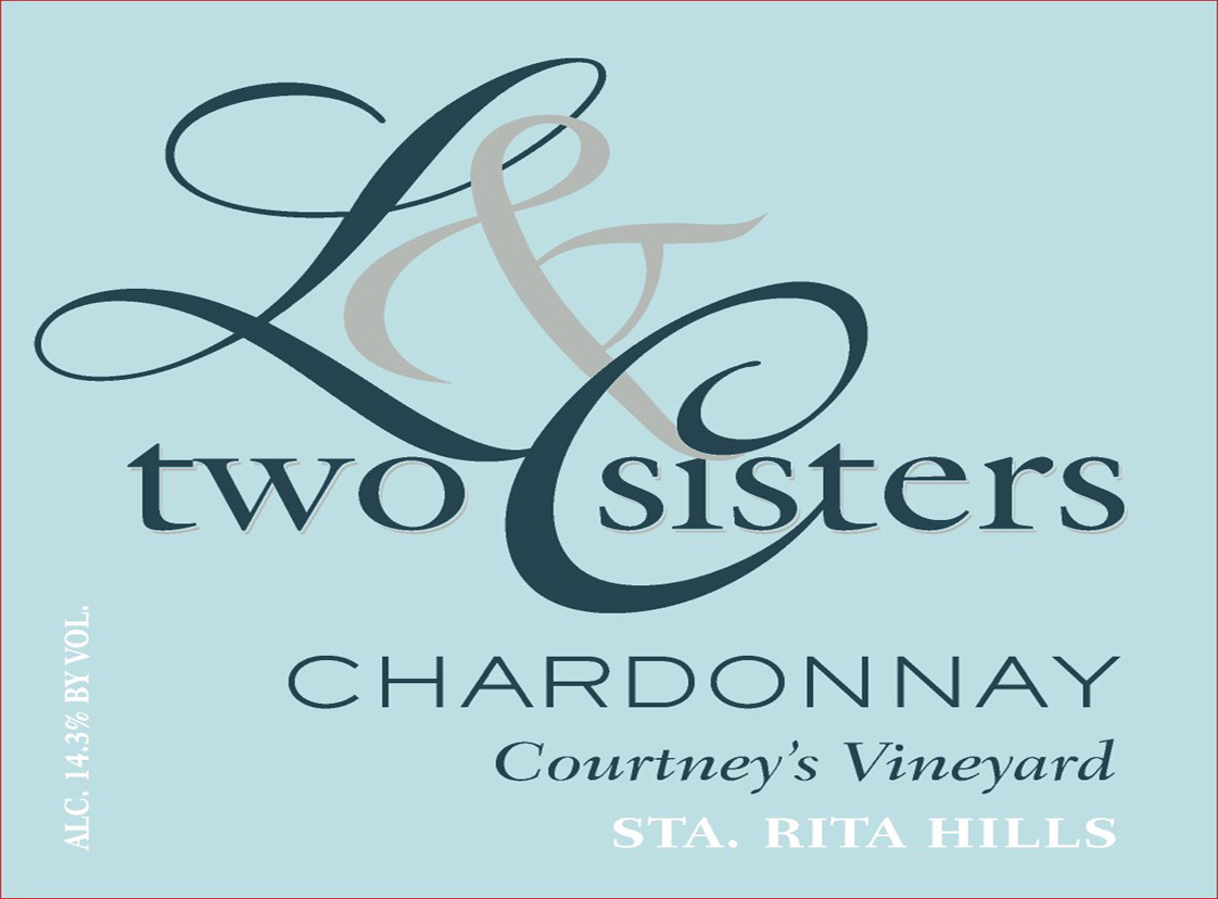 Two Sisters - Chardonnay - Courtney's Vineyard label