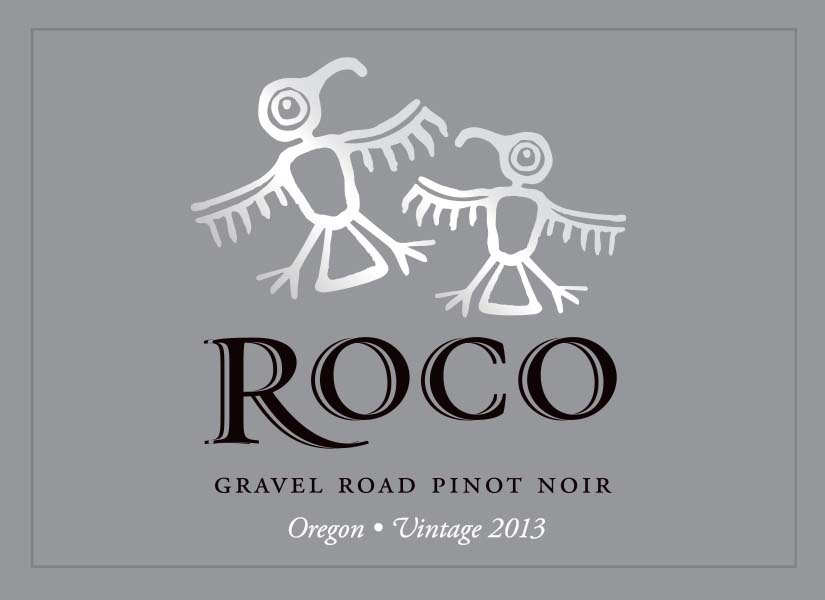 Roco Wine - Gravel Road - Pinot Noir label