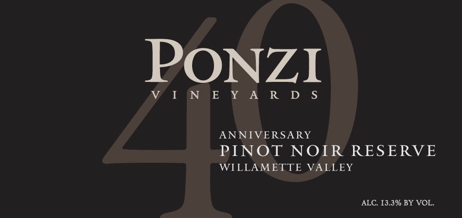 Ponzi Vineyards - Willamette Valley - Pinot Noir Reserve label