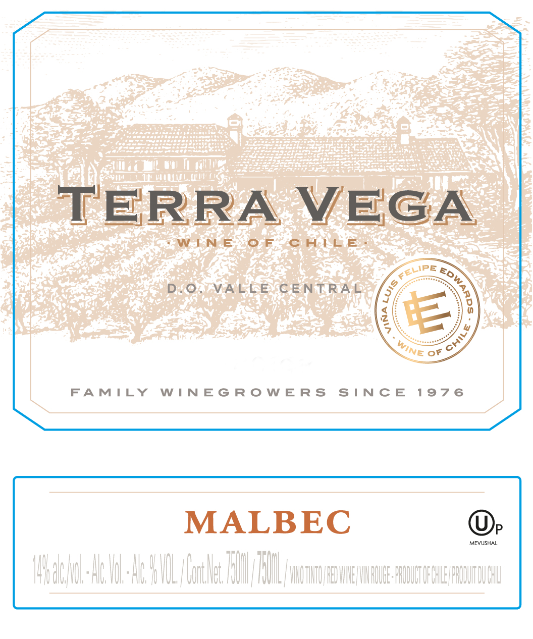Terra Vega - Malbec label