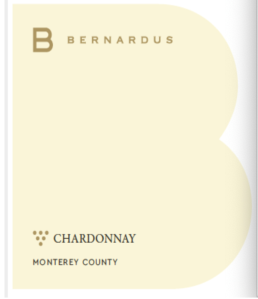 Bernardus Winery - Chardonnay Monterey label