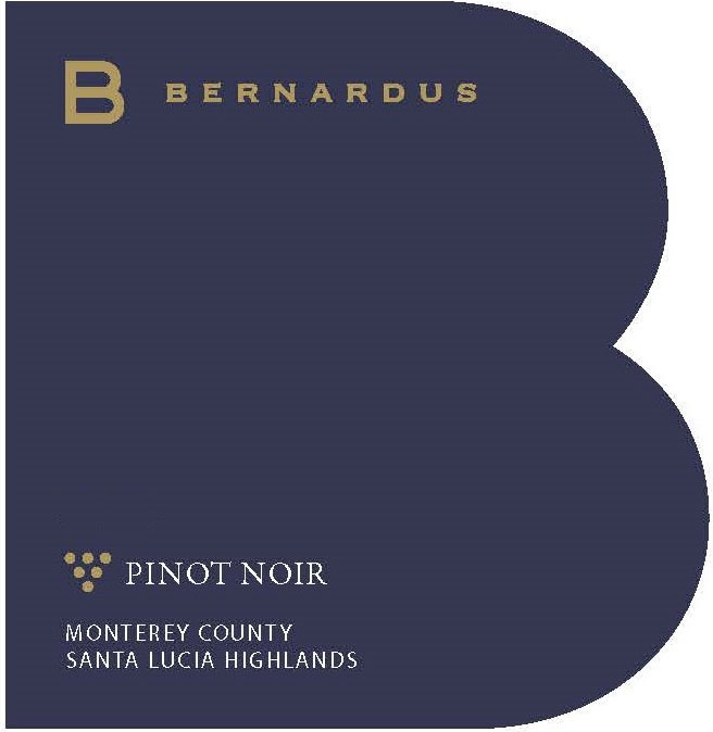 Bernardus Winery - Pinot Noir - Santa Lucia Highlands label