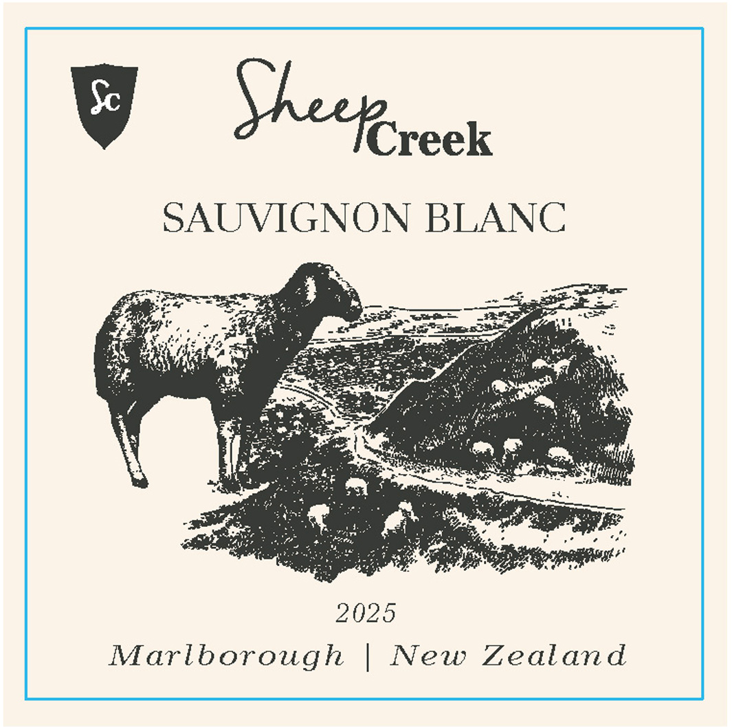 Sheep Creek - Sauvignon Blanc label
