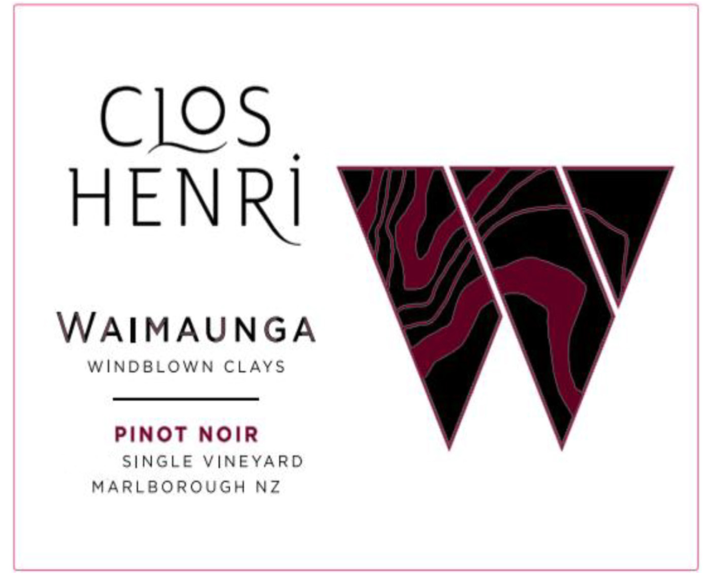 Clos Henri - Waimaunga Pinot Noir label